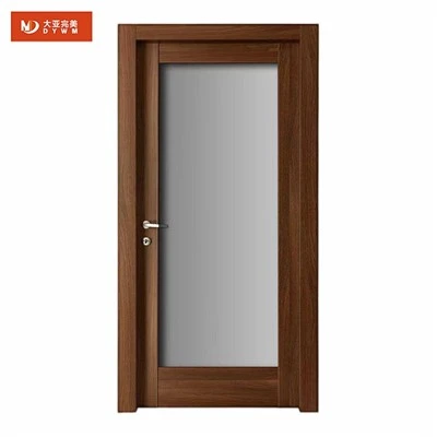 বাথরুমের জন্য কাঠের ফ্রেমের কাচের দরজা